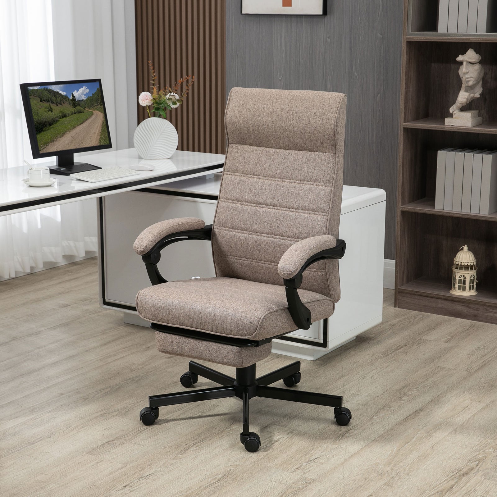 High-back Reclining Office Chair | Brown