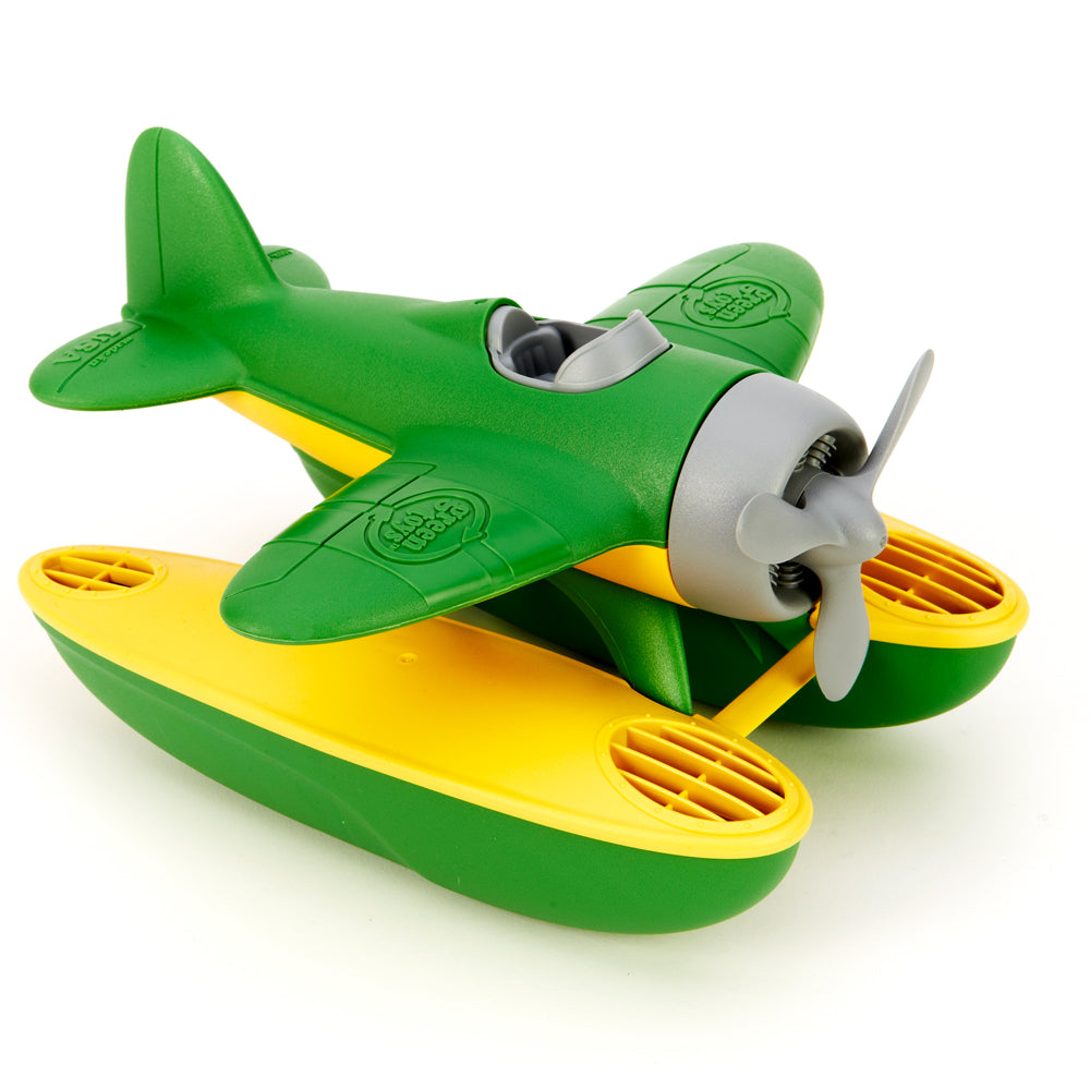 Green Seaplane Toy, Made From 100% Recycled Plastic