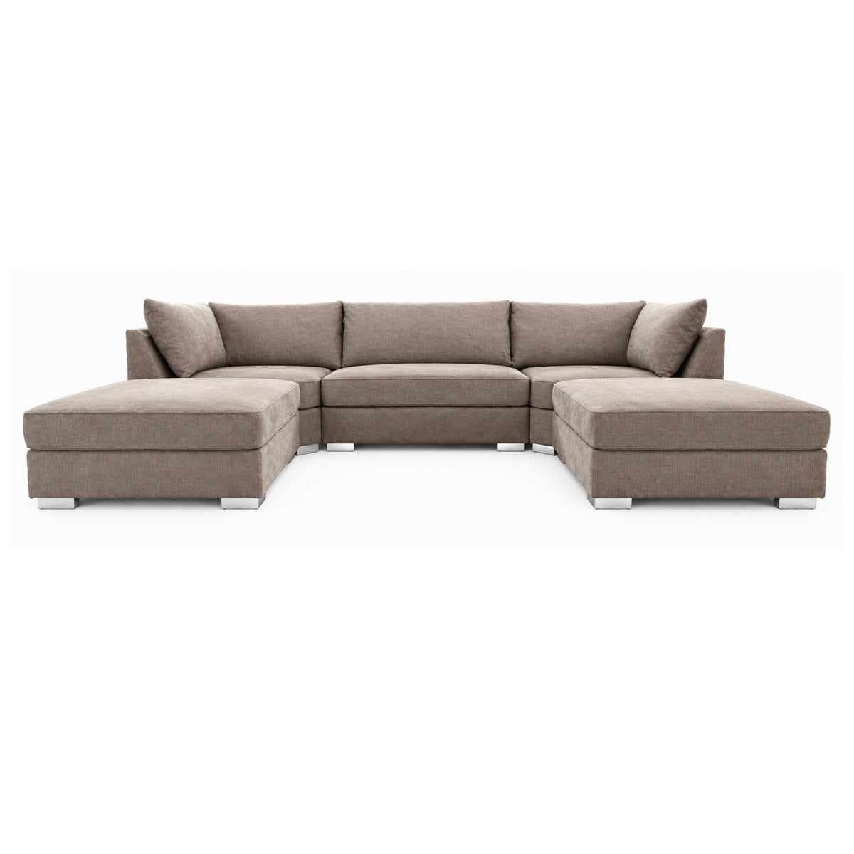 The Wentworth U-shaped Modular Corner Sofa With Deep Seat | 5 Seat | Beige