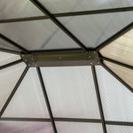 3.6x3metre Hardtop Gazebo Garden Pavilion With Pc Roof