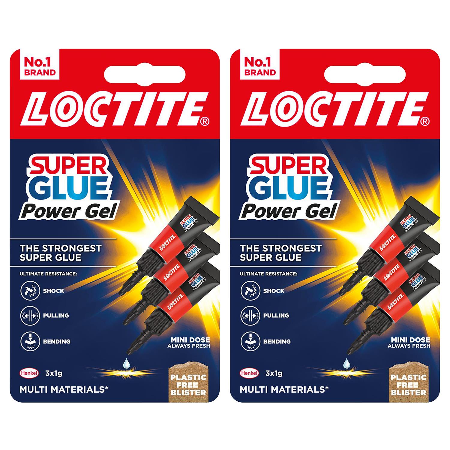 Mini Trio Super Glue Gel For High-quality Repair For All Materials, 1g | Set-of-6