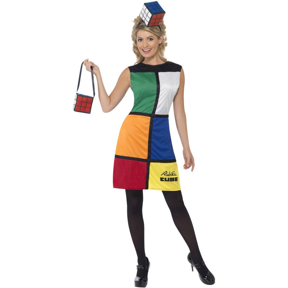 Rubik's Cube Costume, With Headband | Small