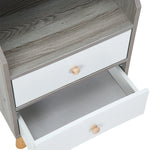 Breeins Modern Dual-drawer Bedside Table Nightstand