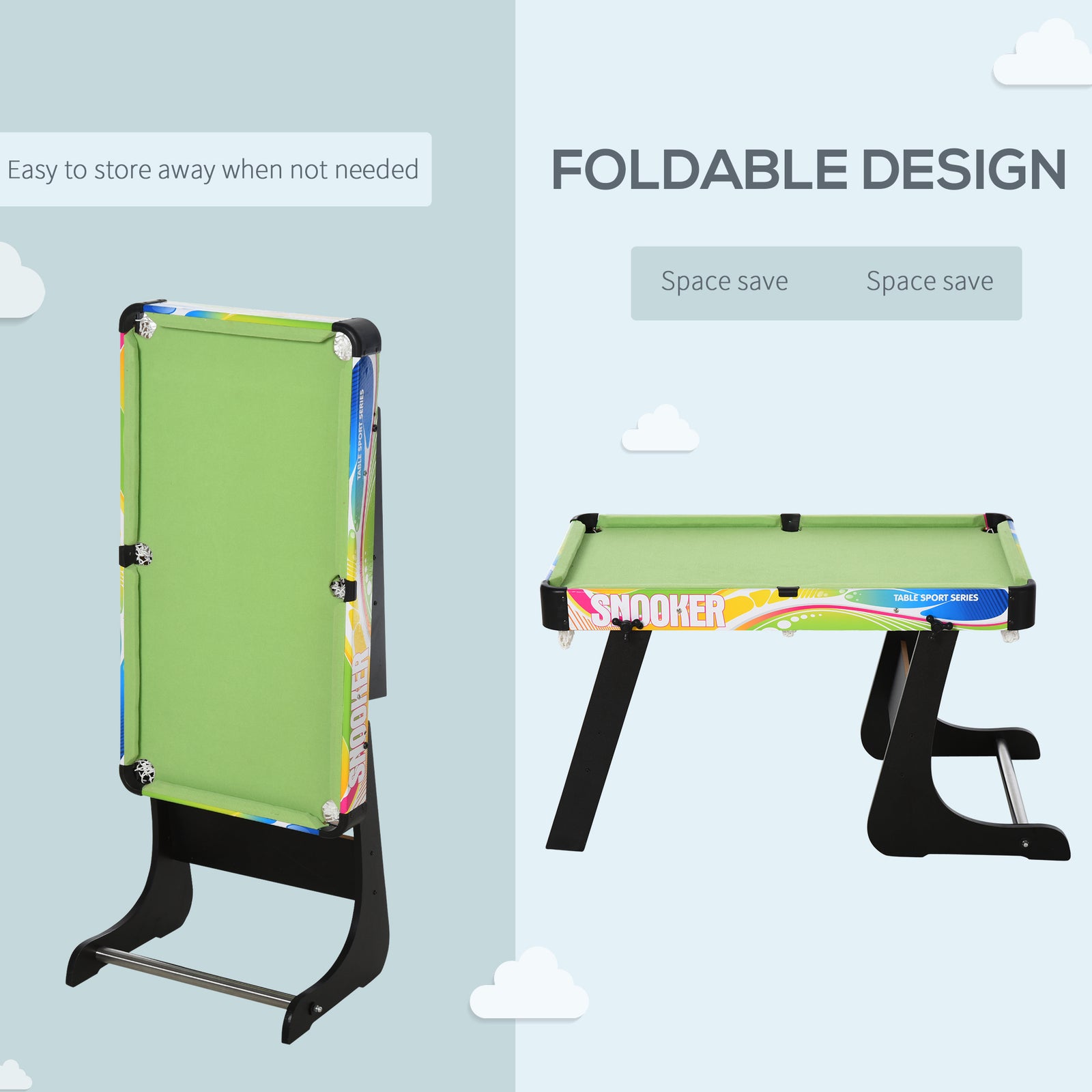 4-in-1 Foldable Game Table For Home Gaming