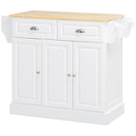 Trolley With Adjustable Shelf, Rolling Island