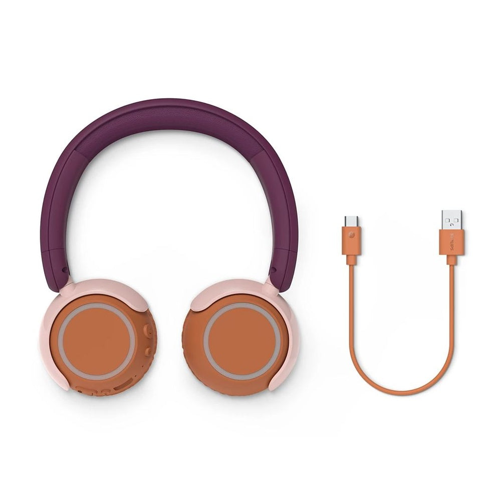 Tak4200 Kids' Wireless On-ear Bluetooth Headphones | Magenta