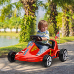 6v Electric Go Kart W/ Music, Light, Horn, For 3-5 Years | Red