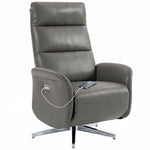 Recliner Armchair, Swivel Recliner With Type C+usb | Dark Grey