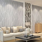 Smoke Grey 3d Stripe Non Woven Wallpaper Roll 950cm