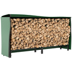 Metal Firewood Rack, Log Holder, 200 X 36 X 99 Cm
