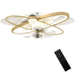 Ceiling Fan With Light And Remote & App Control Led Ceiling Fan Light | Gold