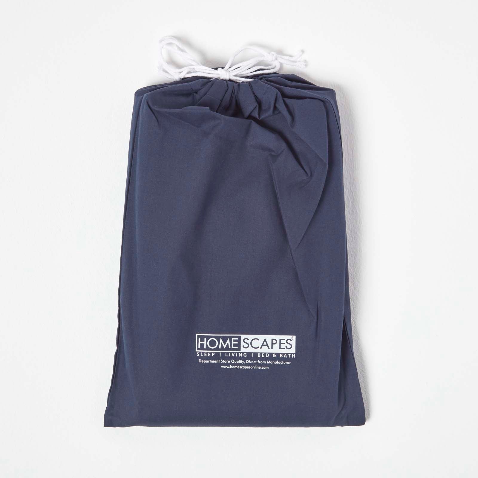 Cotton Fitted Cot Sheets 200 Tc, 70 X 140 Cm, 2 Pack | Cot Bed | Navy Blue