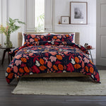 Autumn Leaves 100% Brushed  Cotton Duvet Cover Set | King | Multi Colour