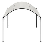 3m X 3m Outdoor Gazebo With Arched Roof Black Steel Frame & With Pu-coated Polyester Canopy, Sun Shelter For Garden, Patio Or Backyard