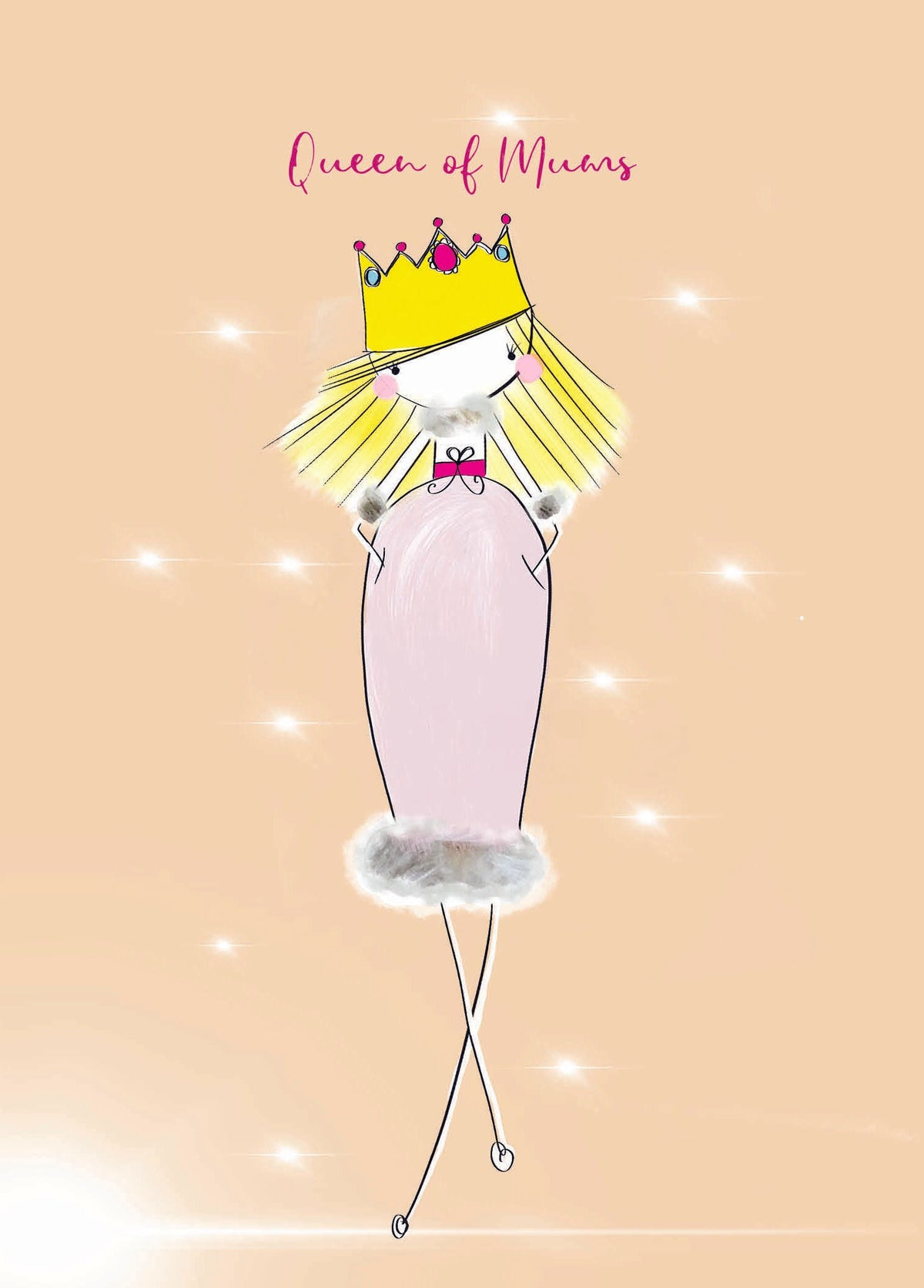 Queen Of Mums' Mother's Day Card Official Product
