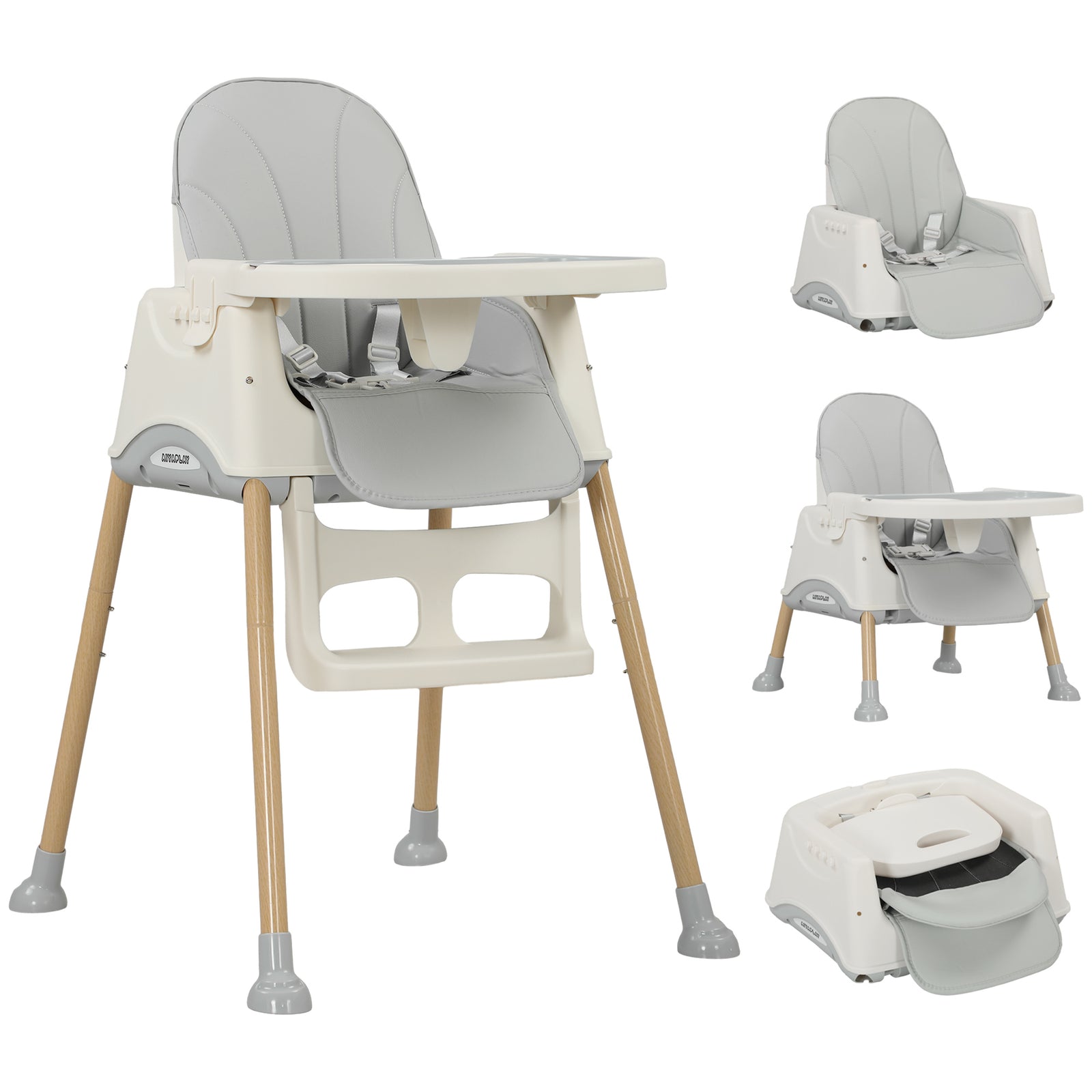 AIYAPLAY Aiyaplay 3 In 1 High Chair, Baby Chair, Booster Seat, Easy Clean & Foldable