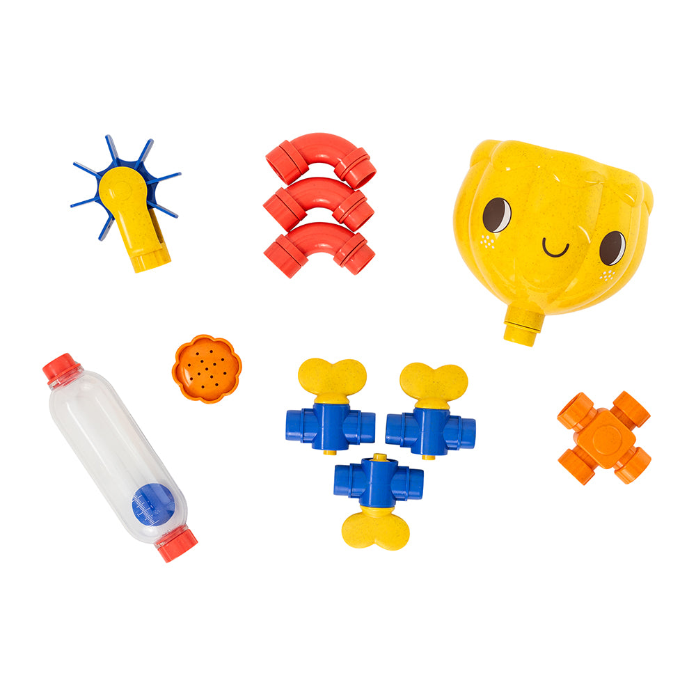 Eco Waterworks (Pipeline) - 11pcs Water Pipes Bath Toy