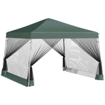 Outdoor Pop-up Gazebo, 3.5x3.5m, Mesh Sides