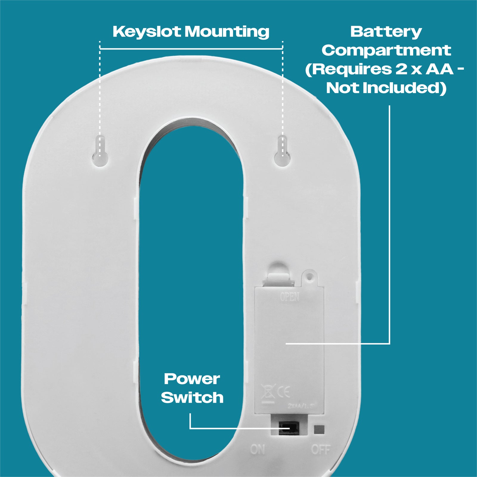 St Helens Battery Operated 3d Led Number