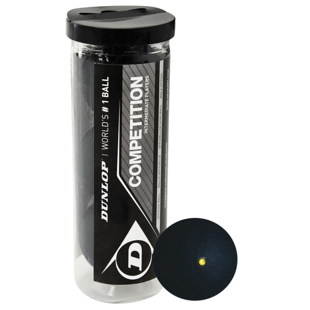 Competition Squash Balls (pack Of 3) | One Size | Black
