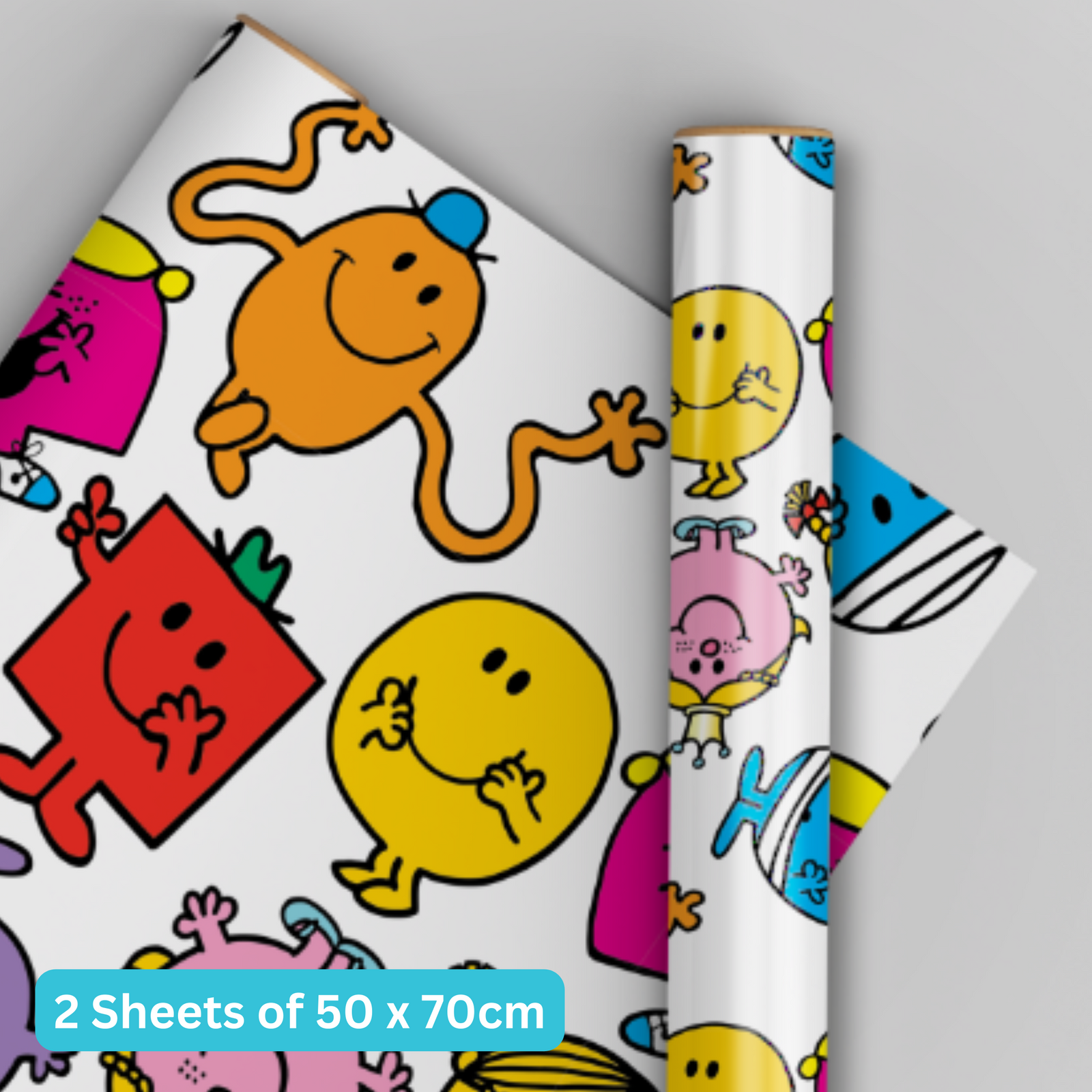2 Sheets & 2 Tags Birthday Wrapping Paper