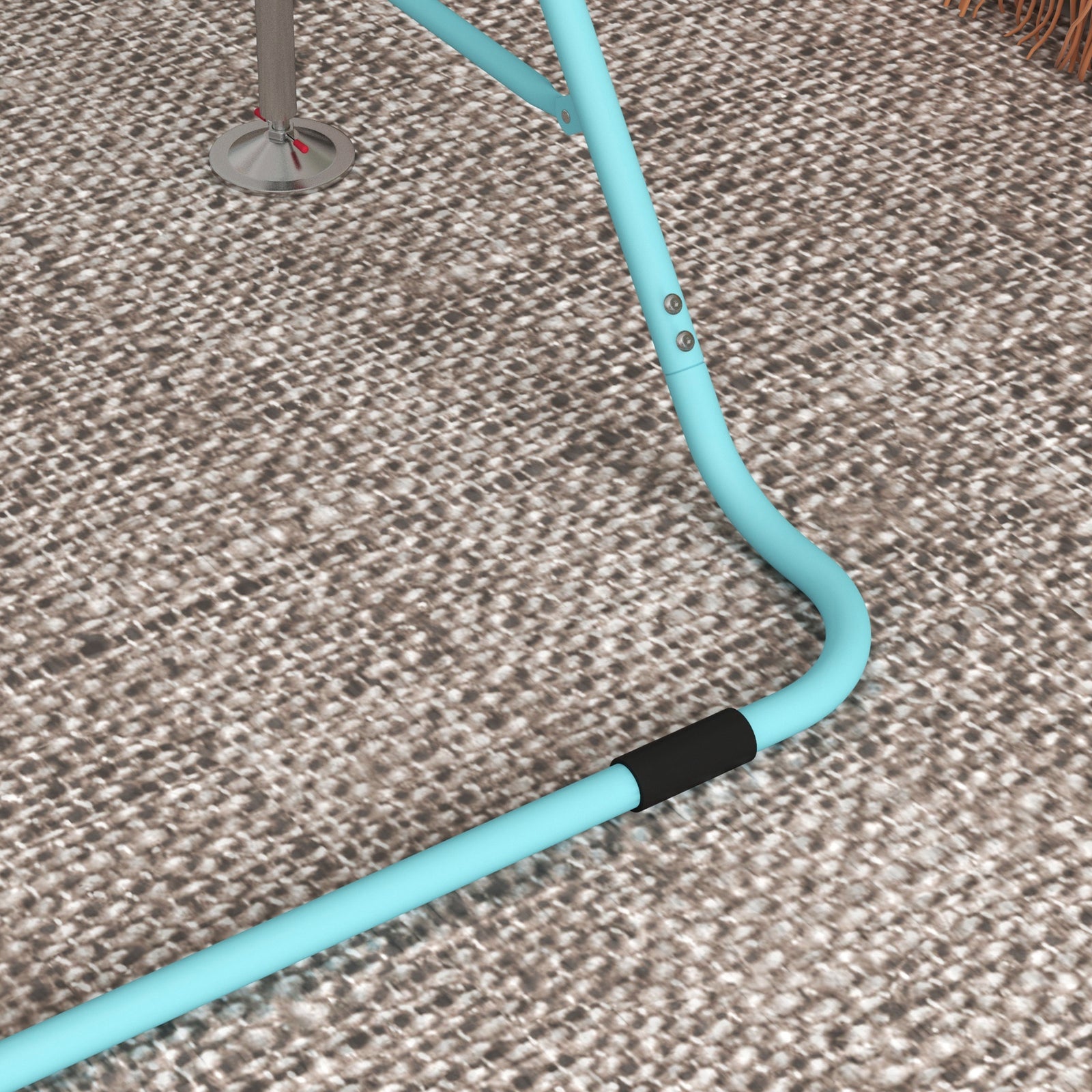 Kids Gymnastic Bar W/ Adjustable Height, Foldable Training Bar | Sky Blue