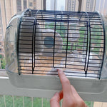 Crystal Hamster Cage Basic Outdoor Cage For Viewing Pet Cages | Grey