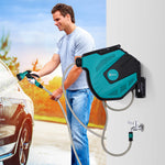 15m Garden Auto Hose Reel Wall Mounted | Blue