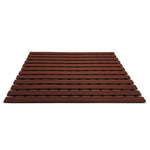 Non-slip Pvc Duckboard Shower Mat  - 61cm X 43cm | Brown