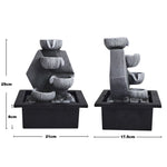 Garden Resin Fountain Water Feature Led Light
