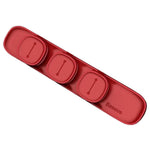 Universal 3 Magnetic Usb Cable Organizer | Red