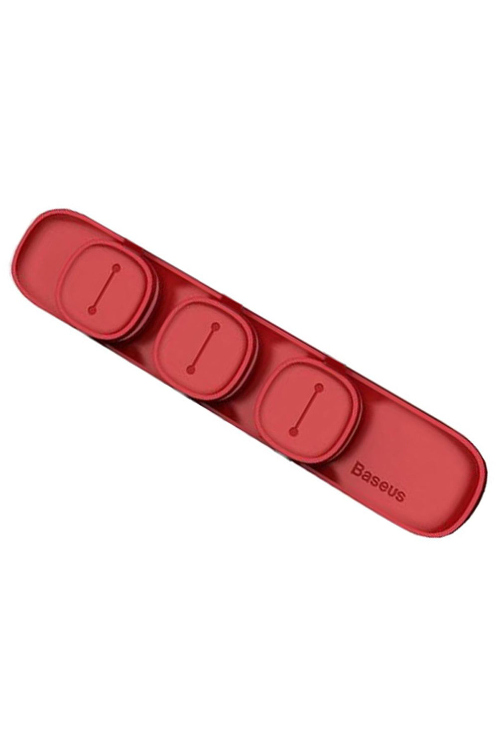 Universal 3 Magnetic Usb Cable Organizer | Red