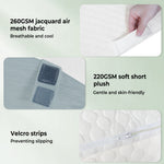 Lavio Large Wedge Pillow Cooling Memory Foam Orthopaedic Bed Cushion Acid Reflux