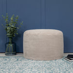 Frankie Cord Bean Bag Pouffe | Beige