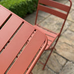 Colourways Vibrant Folding Patio Or Balcony Set | Terracotta