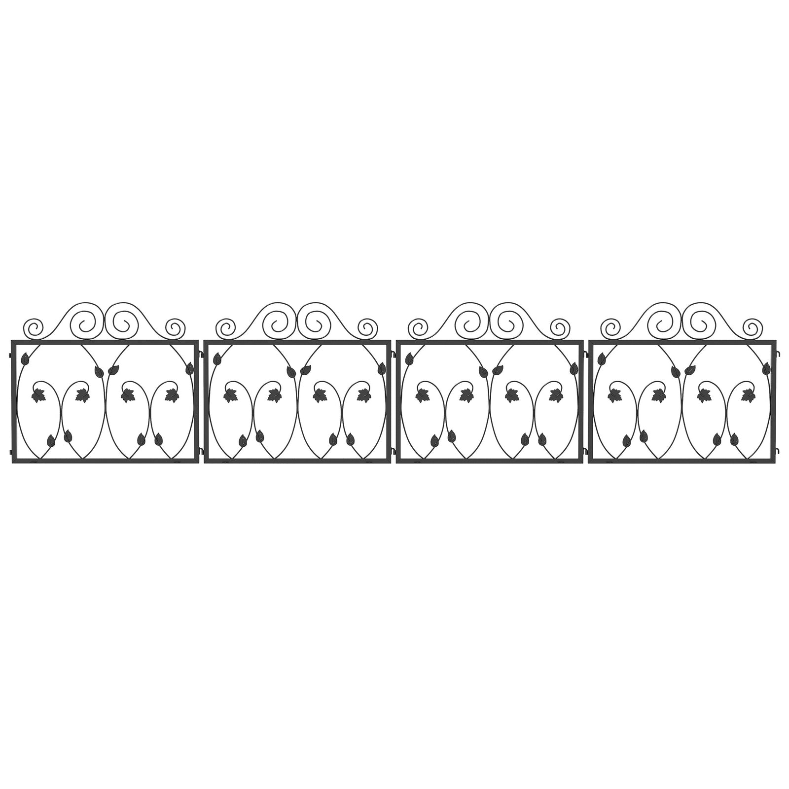 4pc Garden Fence Flower Edging Animal Barrier
