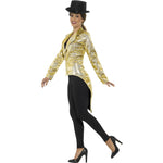 Sequin Tailcoat Jacket, Ladies | Large | Gold