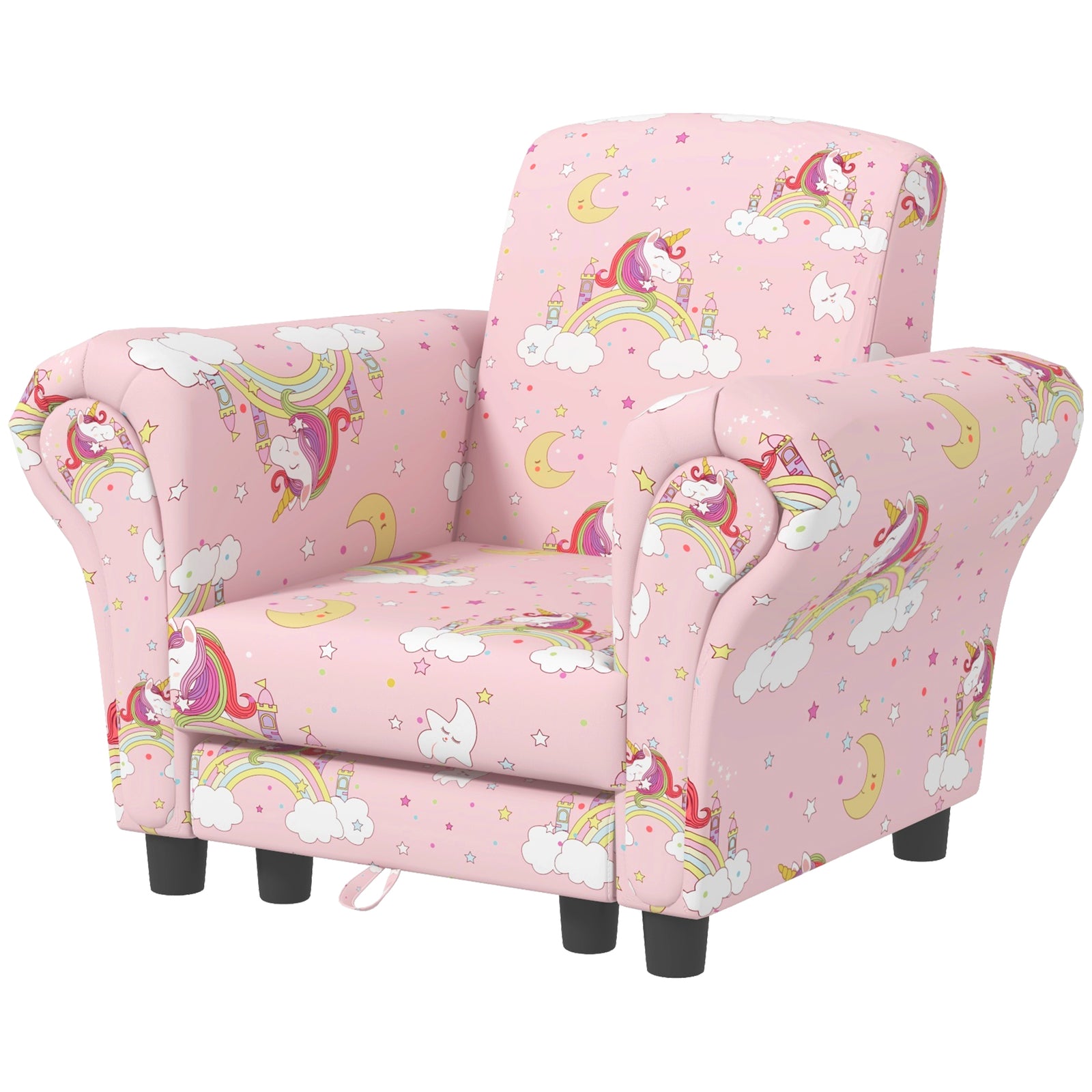 2 Piece Kids Sofa Set With Dinosaur Design, For Nursery | Pink