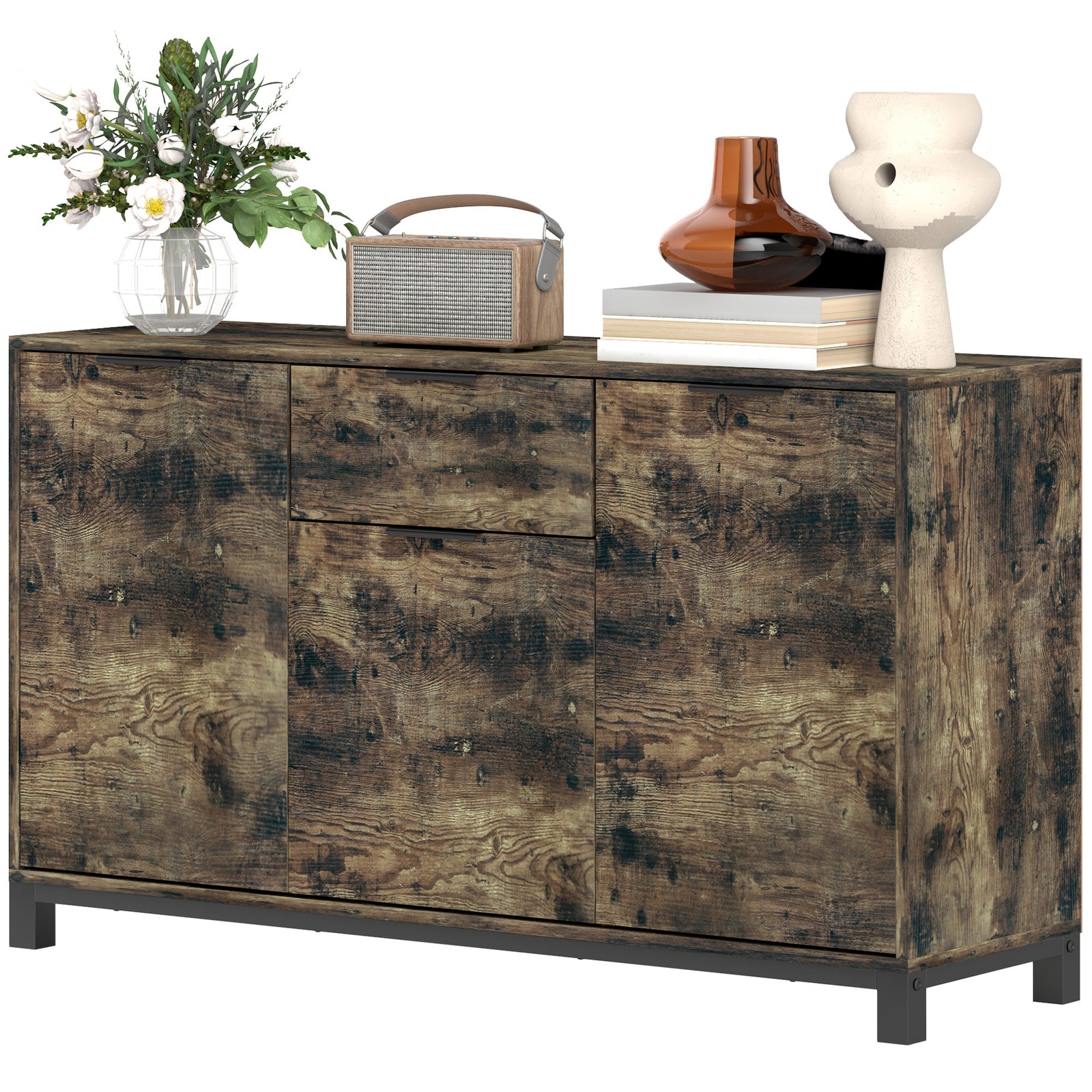 Sideboard, Industrial Storage Cabinet For Living Room