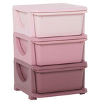Kids Storage Units With Drawers 3 Or 6 Tier Chest Vertical Dresser Tower | Pink