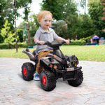 6v Kids Electric Quad Bike With Music, Forward Function | Black