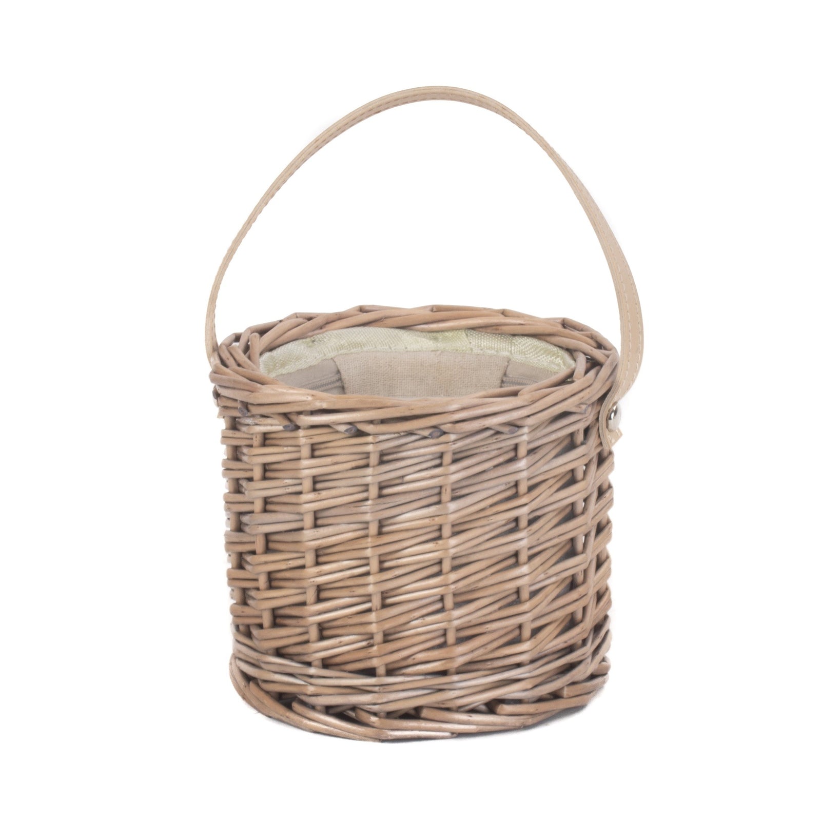 H139 Wicker Antique Wash Mini Ice Basket