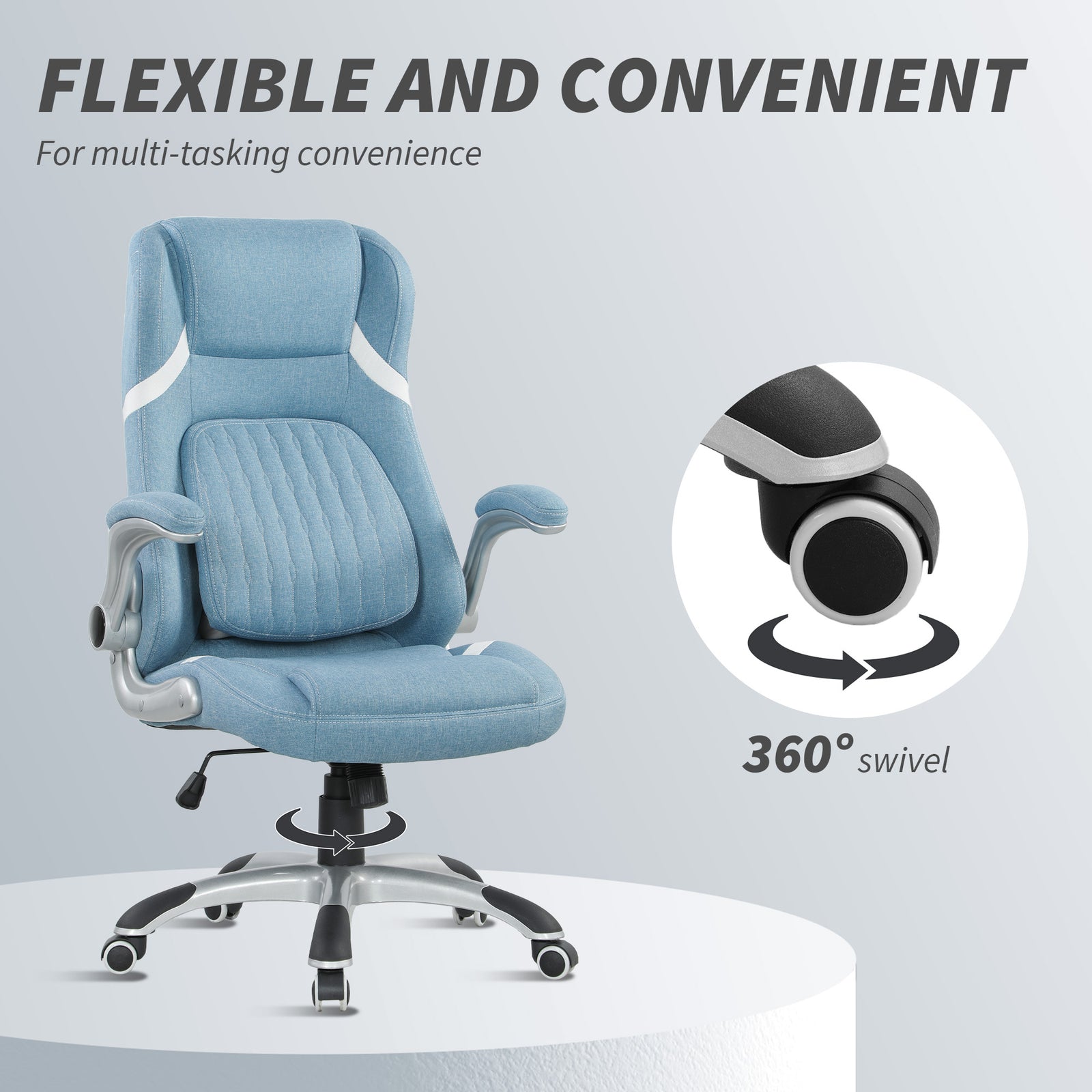 Desk Chair With Tilt Function | Blue