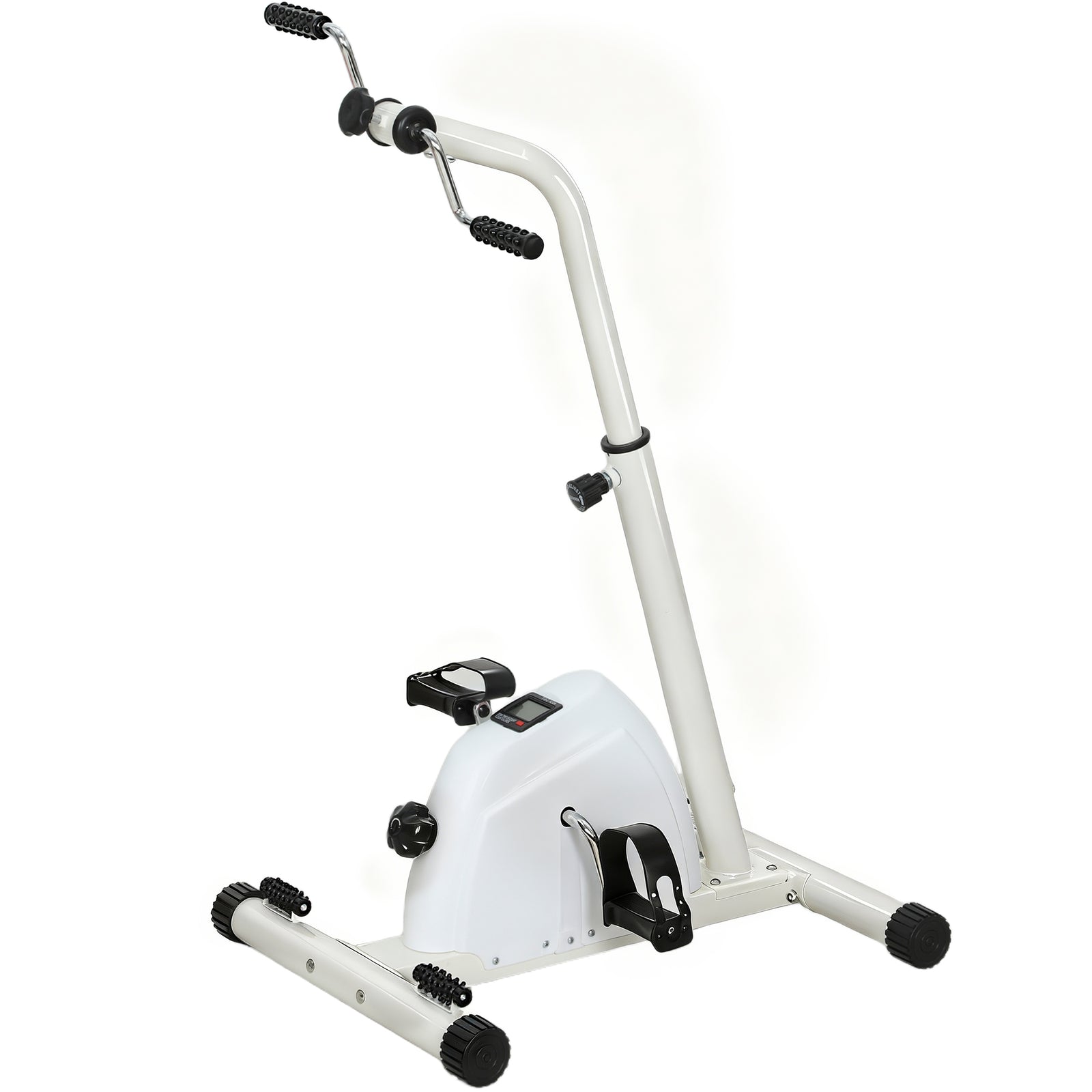 SPORTNOW Seated Pedal Exerciser With Dual Massage And Lcd Display