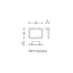 Towel Ring, White Matt, Wall-mounted, 20 Cm. Collection Bwc