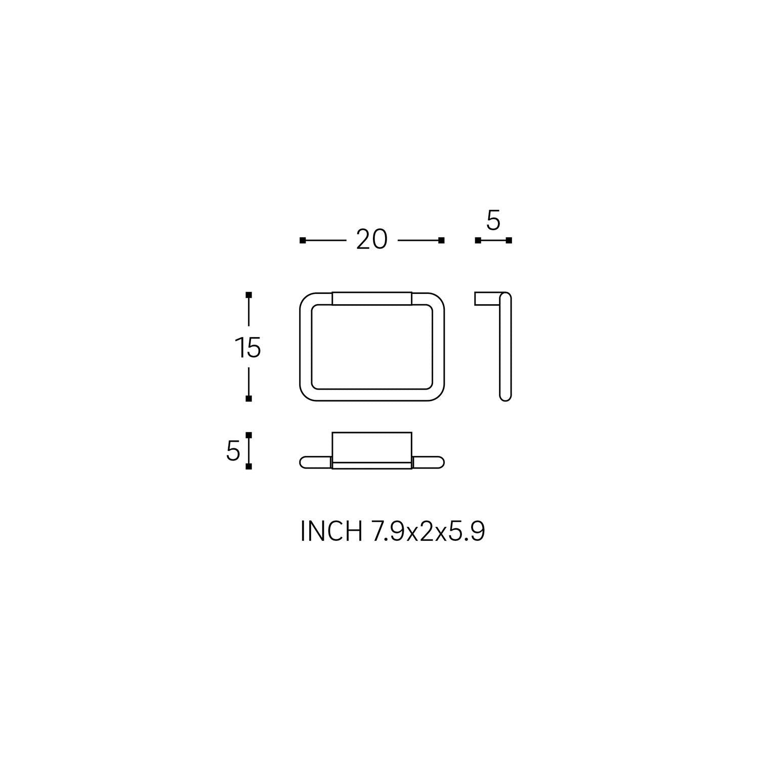 Towel Ring, White Matt, Wall-mounted, 20 Cm. Collection Bwc