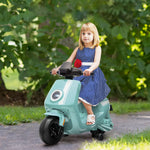 6v Kids Electric Motorbike With Headlight And Music | Green