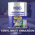 HQC Paint Vinyl Matt Emulsion Paint - Matt Finish For Interior Walls & Ceilings