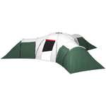 Large Camping Tent With Bedroom, Living Area, Porch For 6-9