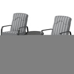 Adjustable Bistro Set, 3-piece | Gray
